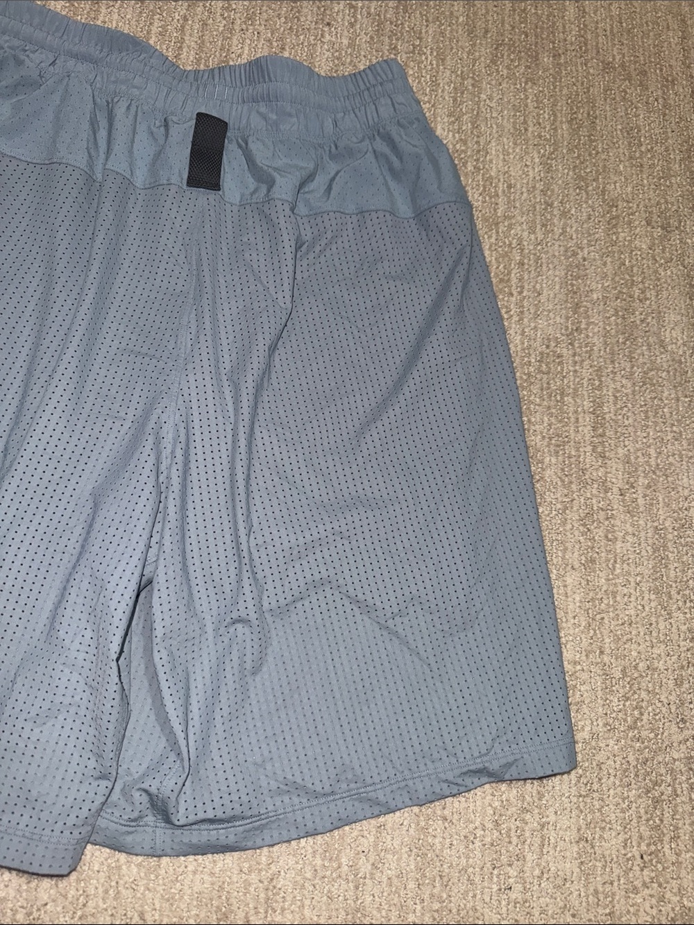 Lululemon Mens Size M Blue Step Back Shorts Lined Pockets Activewear Training - Picture 7 of 11